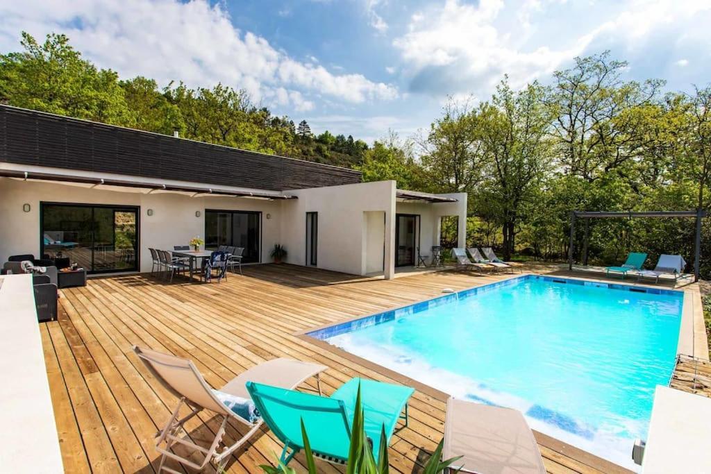 Villa Blanche, Contemporary, Cathars, Couiza, Carcassonne Exterior foto